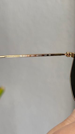 Gafas Ray-Ban Hexagonal Oro y Negro