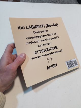 Libro labirinti 195 pagine irriverente idea regalo