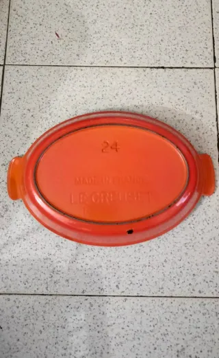 Bandeja hierro fundido...Le Creuset Francia...