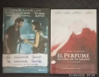 DVD El mismo amor, la misma lluvia y El Perfume