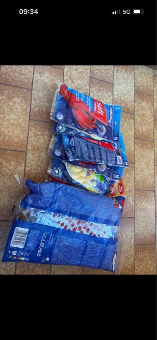 Lotto 6 paia guanti + 2 Vileda