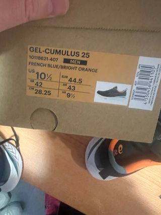 Deportivas Asics Gel Cumulus 25 Azul/Naranja