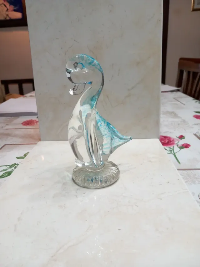 Paperella Murano in Vetro Blu PC