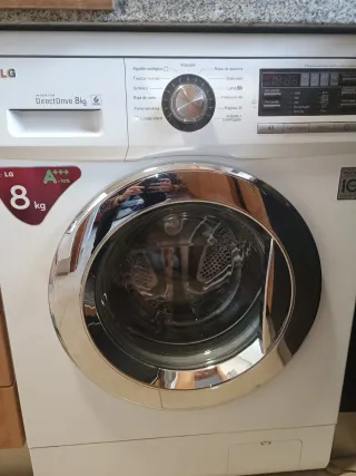 Lavadora LG 8kg Direct Drive Blanca
