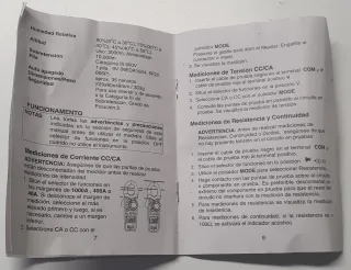 Pinza Amperimétrica 1000A CC/CA G-36