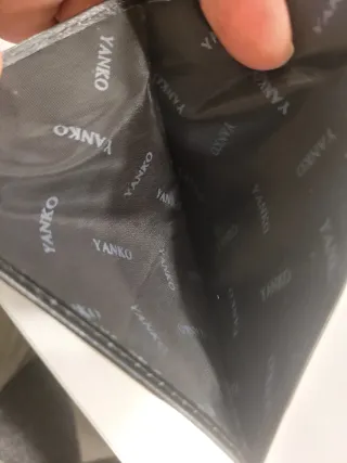 Tarjetero Billetero de piel Yanko negro