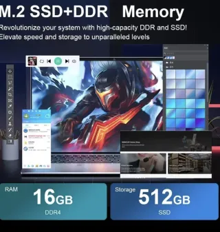 Portátil 15.6 Intel CORE i3, 16 GB RAM, SSD 512 GB