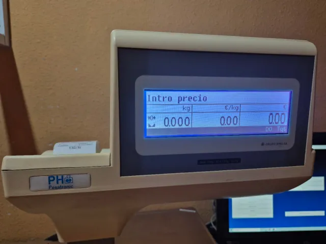 Báscula Epelsa Euroscale con Ticket y Escáner