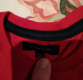 Camiseta Tommy Hilfiger Roja Bebé