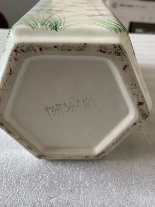 Vaso porcellana fiori e farfalle