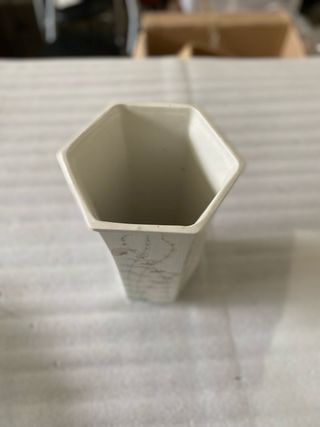 Vaso porcellana fiori e farfalle