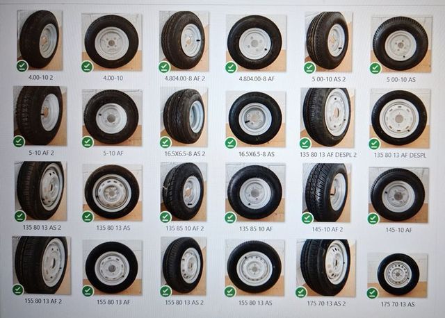 NUEVAS: Ruedas completas para remolques