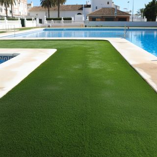 Césped artificial reutilizado