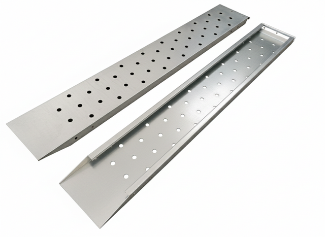 Juego 2 rampas metálicas para remolque/furgoneta