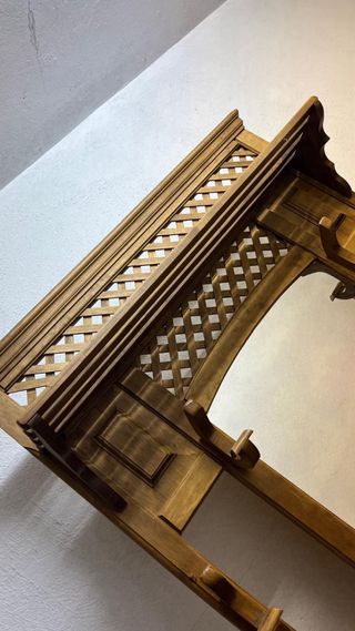 Mueble Perchero con Espejo y Cajón