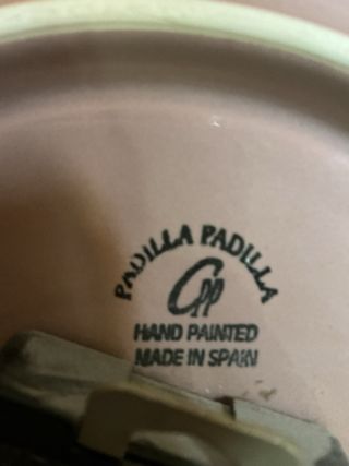 Reloj de pared decorativo azul y blanco