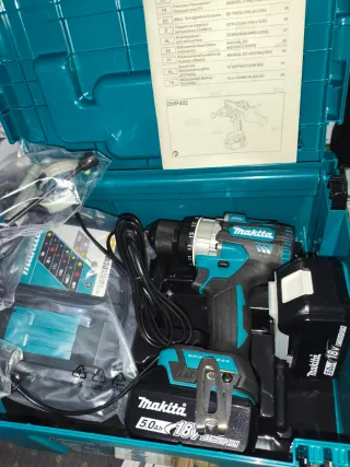 Taladro Percutor Makita DHP492RTJ 18V 5Ah
