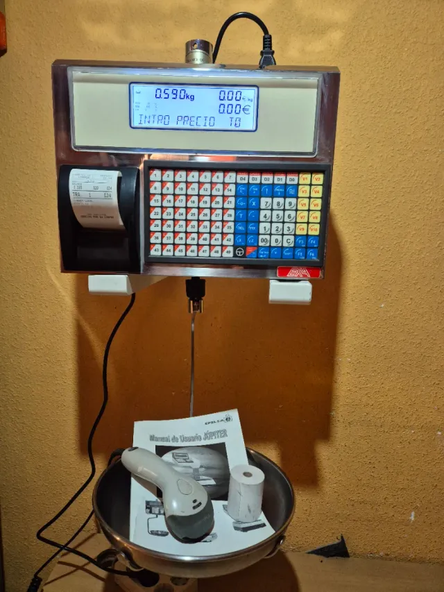Balanza EPELSA JUPITER con escáner y ticket