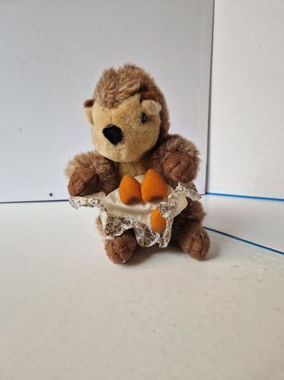 Peluche riccio con carote