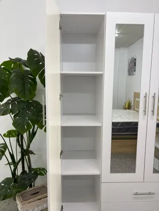 Armario 4 puertas con espejo