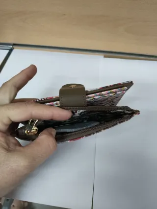 Conjunto Cartera y Tarjetero Estampado