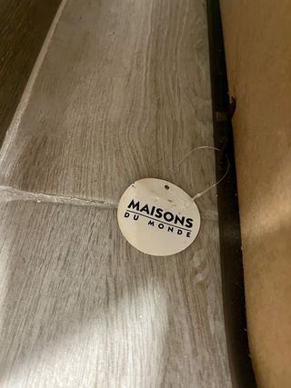 Espejo Maisons du Monde Negro/Marrón