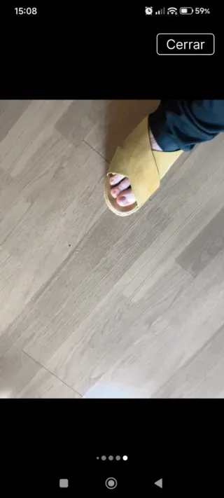 Sandalias esparto amarillas talla 39