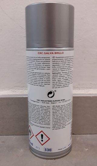 6 Botes de spray "CRC". Color: Galva brillo.