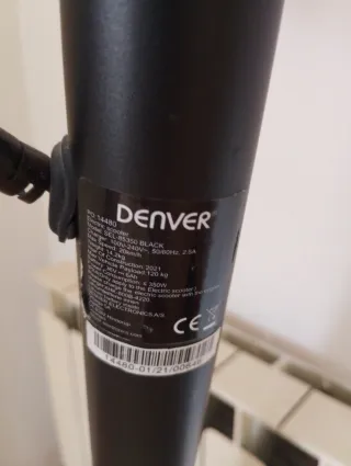 Patinete Eléctrico Denver Negro