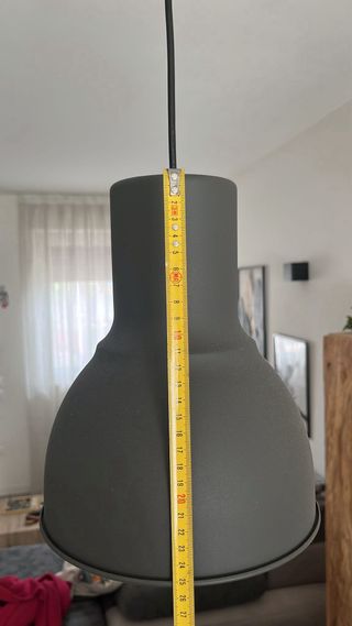 2 Lampadari Ikea Grigio Metallo