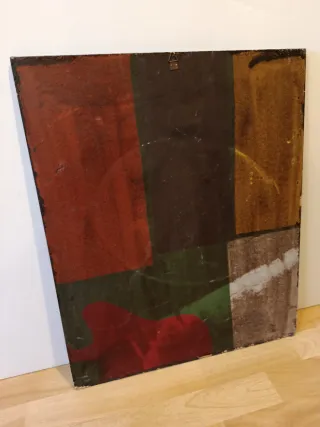 Antiguo cuadro de cobre repujado  50x40cm