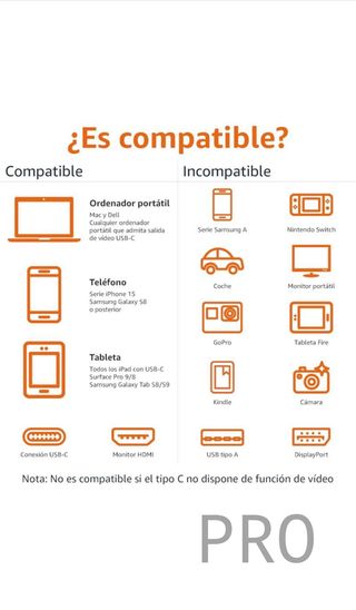 Amazon Basics - Cable de aluminio de adaptador