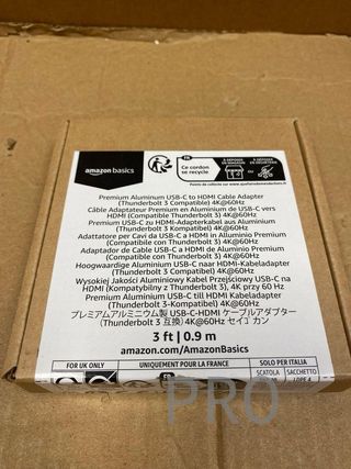 Amazon Basics - Cable de aluminio de adaptador