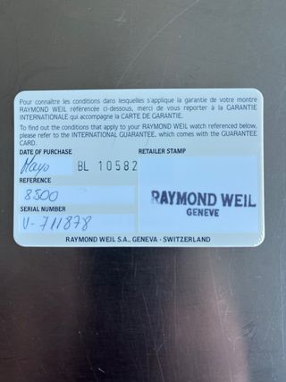 Reloj Raymond Weil Don Giovanni Cronógrafo