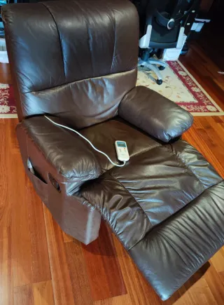 Sillón relax y masaje marrón