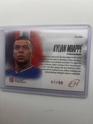 Kylian Mbappé Futera 01/06 Edición Limitada