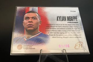 Kylian Mbappé Futera 01/06 Edición Limitada