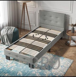 SOMIER blanco/negro 90x200 cm 28 lamas Vitalispa\\