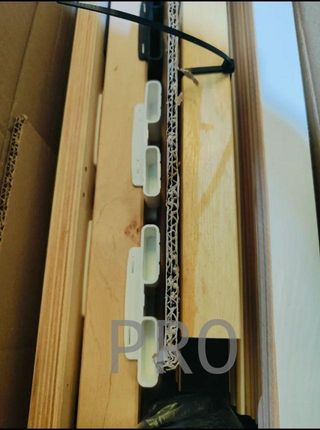 SOMIER blanco/negro 90x200 cm 28 lamas Vitalispa\\