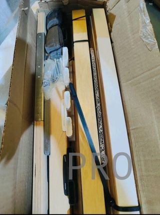 SOMIER blanco/negro 90x200 cm 28 lamas Vitalispa\\