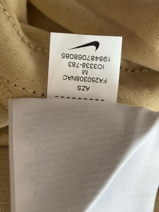 Camiseta Baloncesto Fc Barcelona Nike M Beige