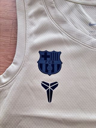 Camiseta Baloncesto Fc Barcelona Nike M Beige