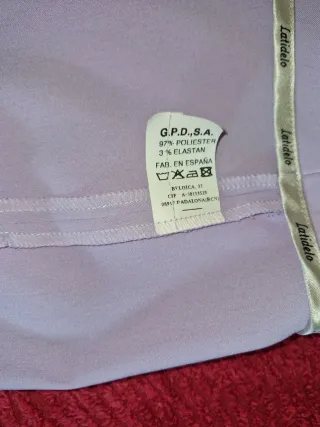 Pantalón vestir crepé mujer morado