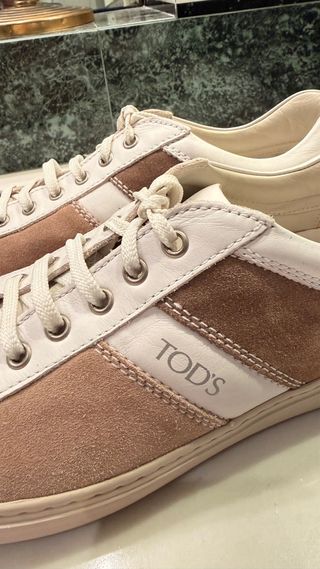 Sneakers Tod's Beige/Bianco Taglia 42.5