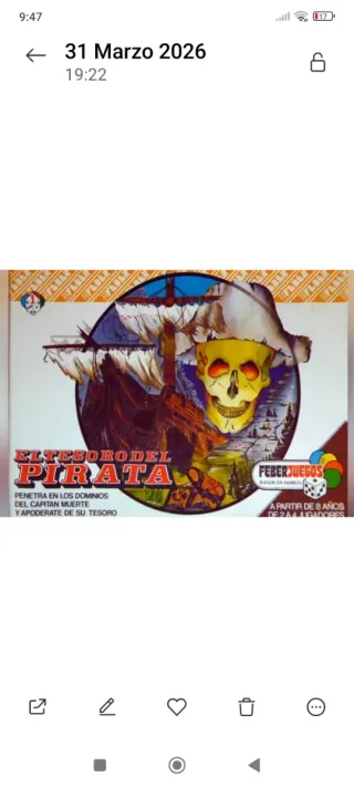 El Tesoro del Pirata - Juego de Mesa(PRECINTADO)