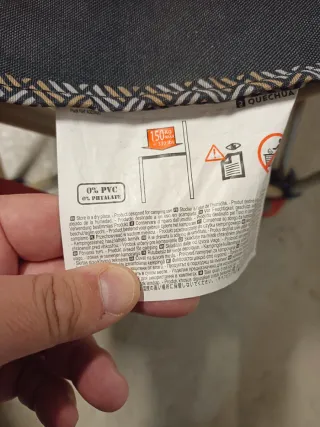 2 Sillas Plegables Camping Quechua