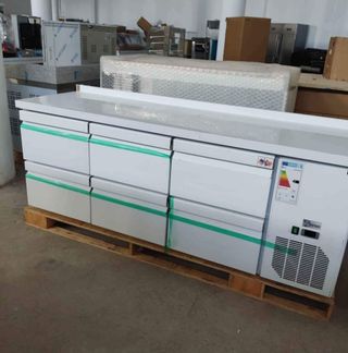 Bajo mostrador refrigerado de acero inox