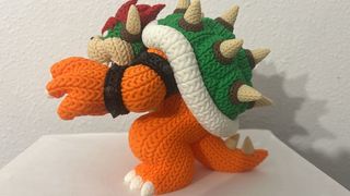 Figura Bowser estilo crochet