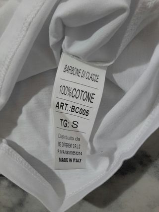 T-shirt BARONE DI CLASSE bianca taglia S