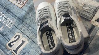 Golden Goose super-star Blancas y Plateadas